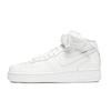 Nike Air Force 1 Red Luck Swift Horse Slip Resistant Slip Resistant Mid top Skateboard Shoes Men's White Red CW2289-111(Team1868-)