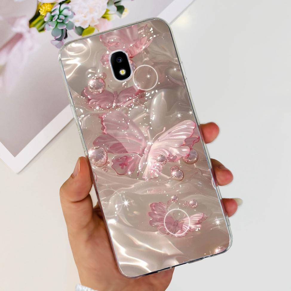 Чехол для Samsung J3 J5 J7 2017 Чехол Милый Мультяшный Кот Модные Цветы Задняя Крышка Для Samsung Galaxy J7 2017 Чехол для Телефона