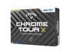 Callaway Golf Ball CHROME TOUR X 24 360 TRIPLE TRACK 4 Piece Construction Triple Track White