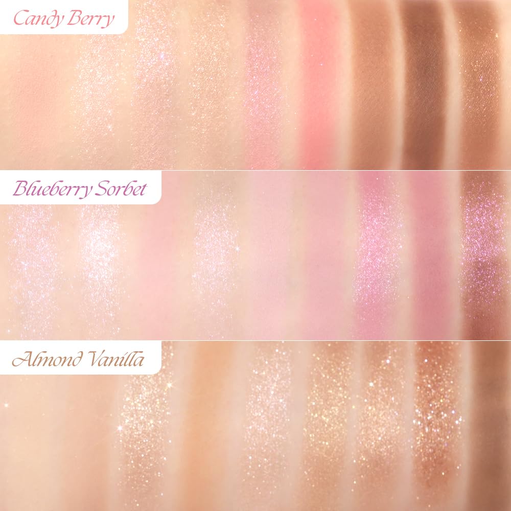 Dasique "Официальный" Dasique #19 Candy Berry Палетка теней для век из 9 цветов/Тени для век/Средство для создания мешков под глазами/Палетка теней для век