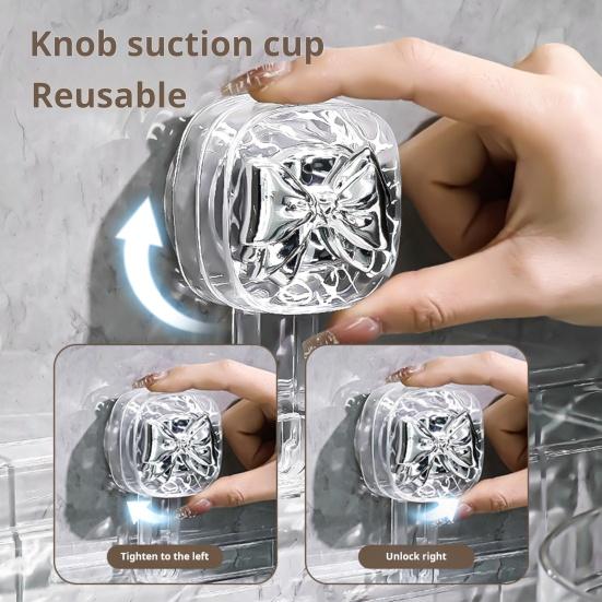 Полка для хранения Caddy с прозрачной стеной без сверления и присоской. Треугольные отсеки. Прочная несущая способность. Простая установка. Угловая полка для хранения в ванной комнате.