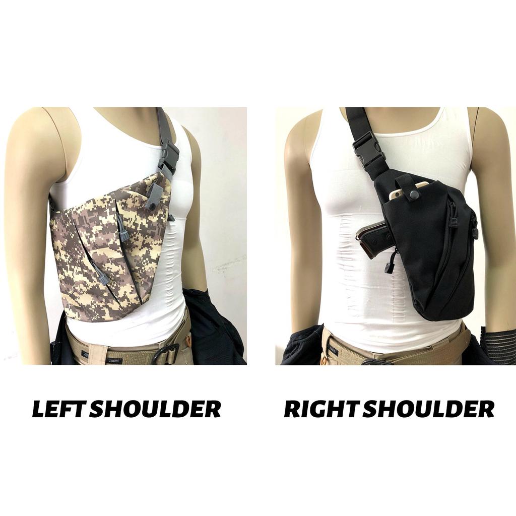 Мужская сумка через плечо Сумка для хранения Водонепроницаемая левая и правая сумка через плечо Сумка на груди Сумка-мессенджер