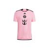adidas Мужская розовая игровая футболка Inter Miami CF Месси Home JE9741