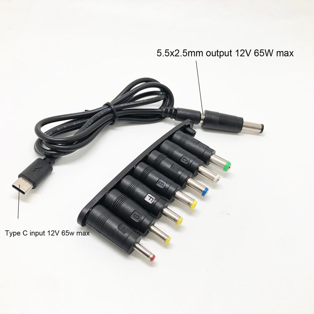 12В USB C штекер к 3,5/4,0/4,8/5,5 мм Зарядный кабель для роутера, камеры видеонаблюдения