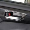 For Toyota Highlander -2024 Carbon Fiber Inner Car Door Handle Cover Trim