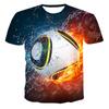 Summer 3D Print Football Graphic T Shirts Interesting Personality Casual Men T-shirt Fashion Breathable Short Sleeve T-shirts