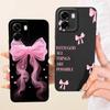 Liquid Silicone Back Cover For Oppo A6t Pro 4G 5G CPH2847 CPH2849 Phone Case Luxury Girly Flower Butterfly Bow Painting Casing