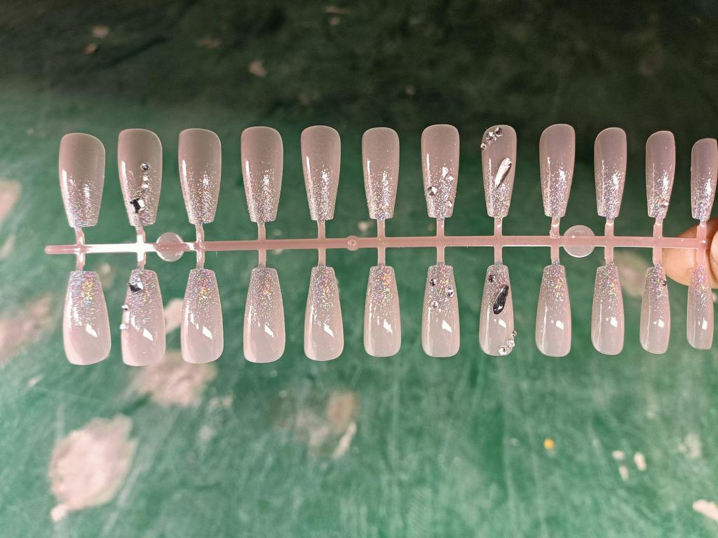 Маленький медвежонок Глиттер Румяна Аврора Градиент Нейл-арт - Сладкий Чистый Стиль Желания