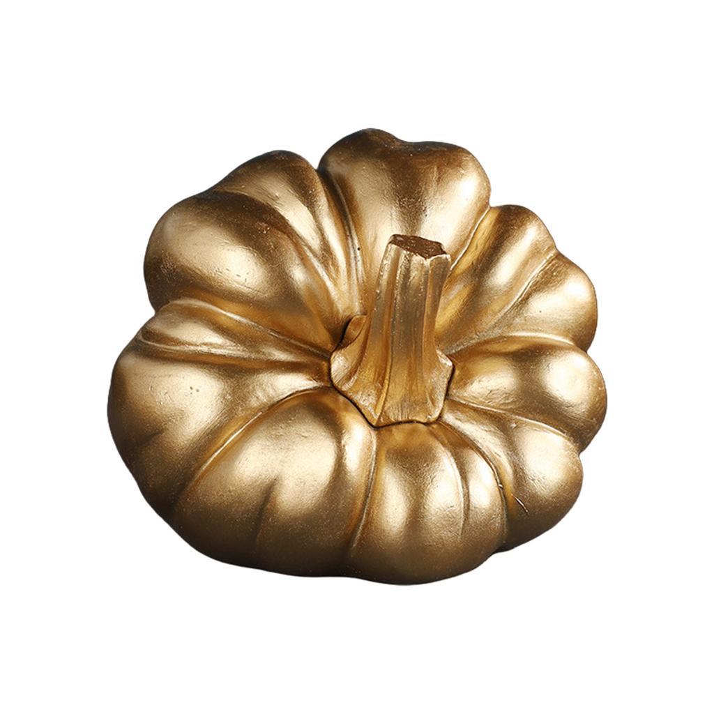 Gold Pumpkin Autumn Decor Decorative Pumpkin for Halloween Thanksgiving Table Centerpiece Mantle Bowl Wedding Party