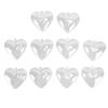 5Pcs Clear Fillable Ball Transparent Heart Shape Plastic Ornaments for DIY Crafts Christmas Tree