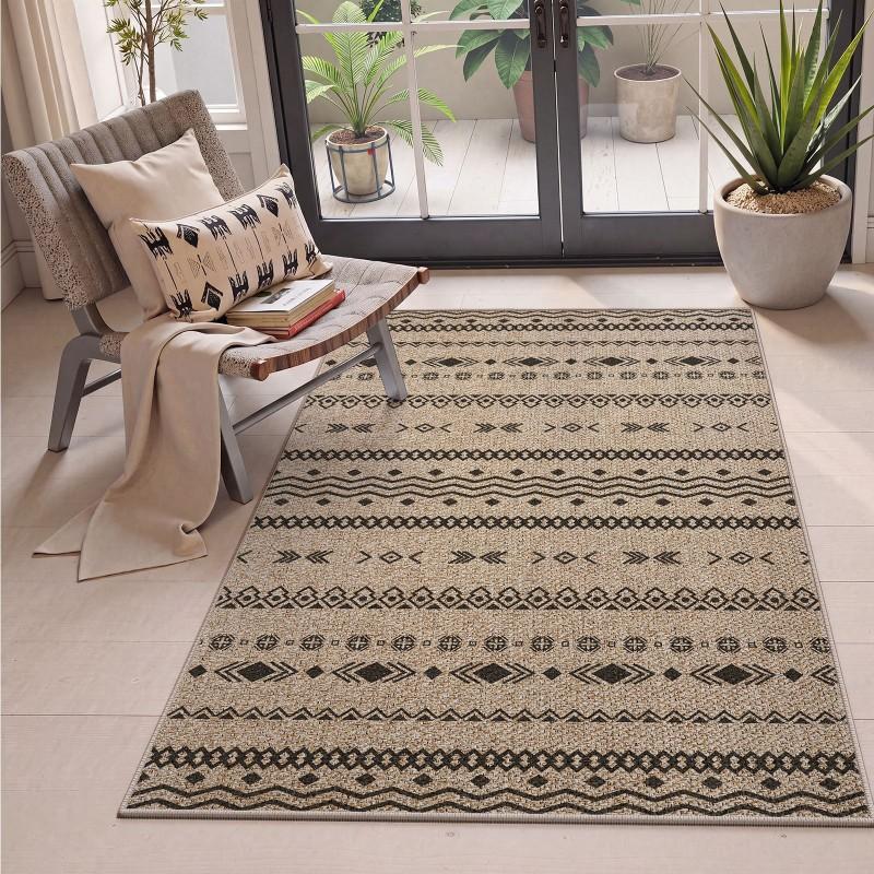 Bohemian Style Entry Doormat Mud-resistant Easy-care Non-slip Floor Mat Home Entrance