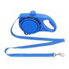 Detachable Retractable Dog Leash Builtin Water Bottle Waste Bag Container  For Outdoor Walking