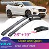 Щетки стеклоочистителя лобового стекла для VOLVO XC60 2018   MK2 Передние щетки стеклоочистителя Автоаксессуары MK2 RDesign T4 T5 T6 D4 D5