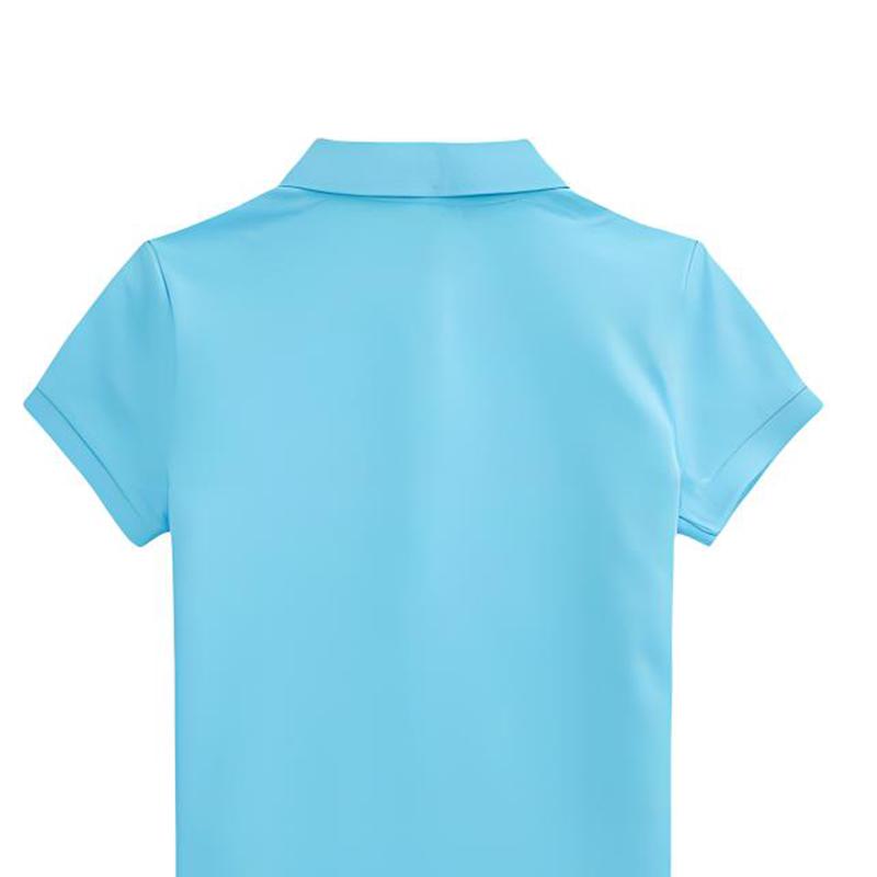 Футболка Polo Ralph Lauren SS24 Однотонная Вышивка Логотипа Повседневная С Коротким Рукавом Детские Топы Бирюзовый CWPOKNIG8020161-400