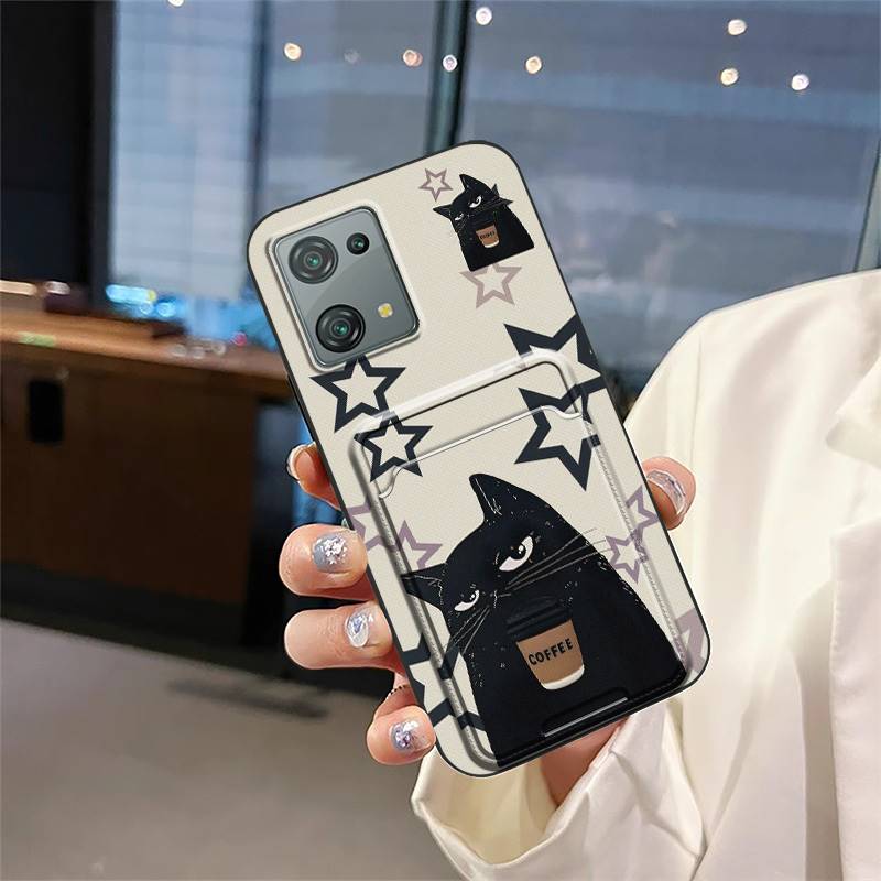 Мягкий чехол Мультяшный чехол для телефона Для Blackview Oscal C30/C30 Pro Модный дизайн Водонепроницаемый Силиконовый защитный Слот для карт ТПУ