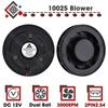 1Pcs Gdstime DC 12V Fan 100mm 100mmx100mmx25mm New Centrifugal Turbo Cooler Fan 10cm 100x25mm Dual Ball Turbo Blower Fan