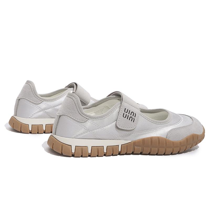 Fashion 2025 New Magic Style Round Toe Ballet Flats Mary Jane Casual Single Sports Shoes Splice Color Soft Soled Women Flat Shoes