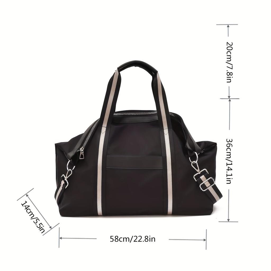 Vintage And Stylish Sports Bag, Casual Duffel Bag, Lightweight Portable Fitness Bag, Large Capacity Luggage Bag For Business Travel