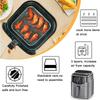 3-Layers Kitchen Air Fryers Rack Stainless Steel Oven Grilling Tray Shelf Square/Round Steamer Basket Home Cooking Accessories