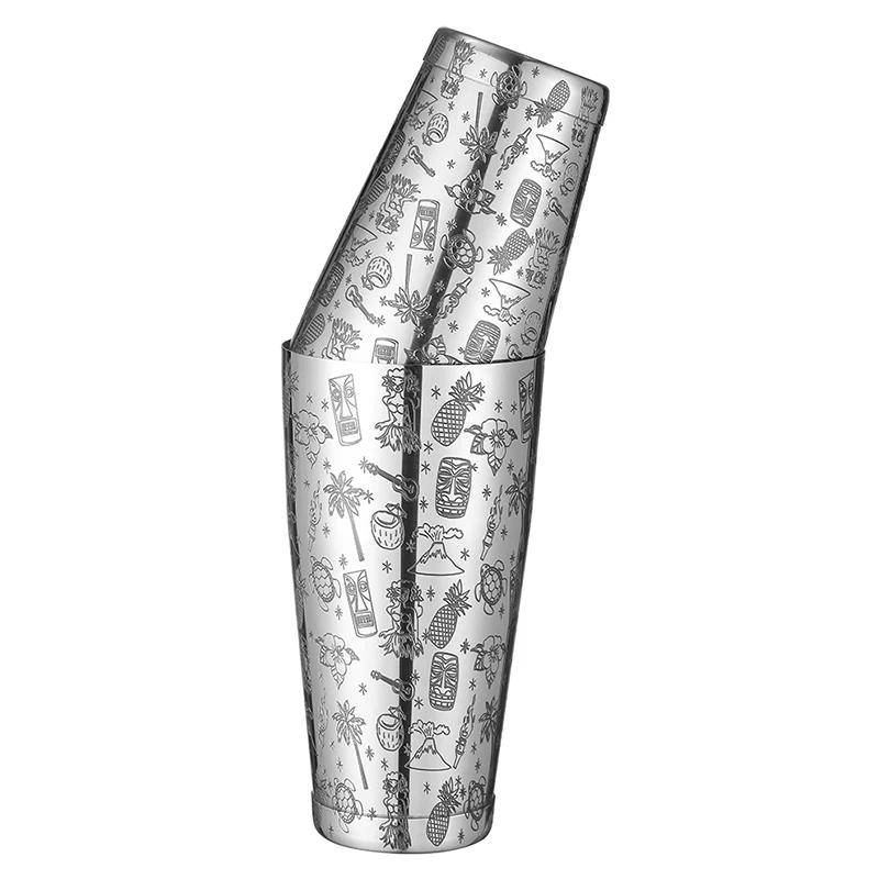 Шейкер для коктейлей Boston Shaker Набор из 2 предметов 550 мл утяжеленный и 740 мл Утяжеленный Профессиональный барный инструмент для бармена