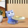 Поднос для кошки, фигурка, миска для прихожей, статуя из смолы, гостиная, обеденный стол