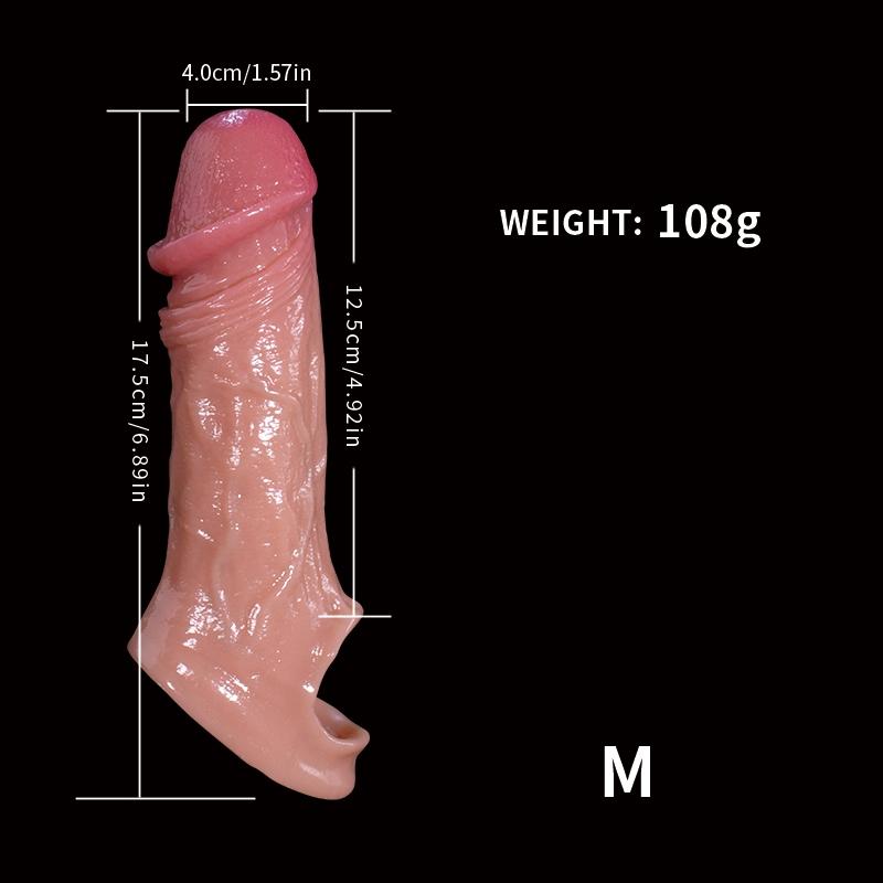 Многоразовый жидкий силиконовый презерватив для увеличения, насадка на пенис, удлинитель, усилитель, чехол на пенис, товары для взрослых для мужчин