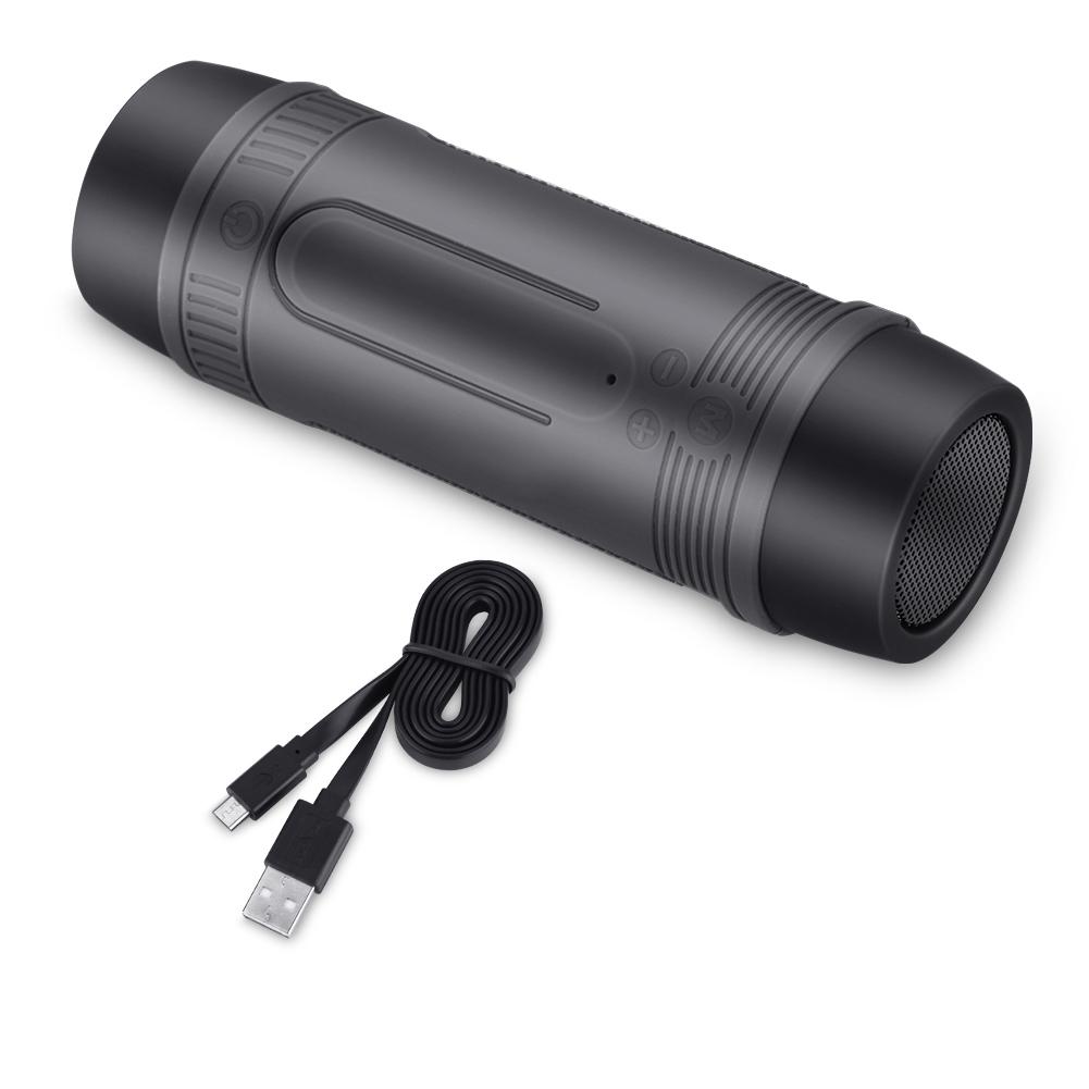 Portable Bluetooth Bicycle Speaker Power Bank Flashlight Waterproof Speaker