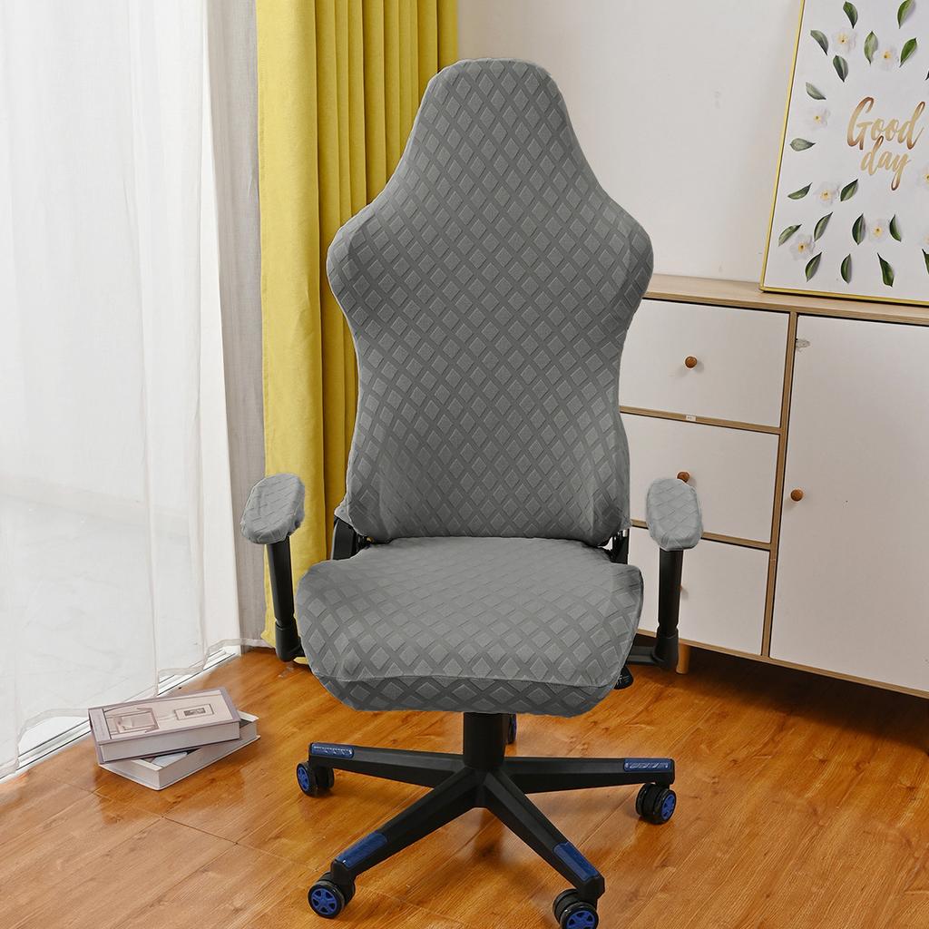 Жаккардовый чехол на стул для киберспорта с бриллиантами, компьютерные игры, интернет-кафе, конкурентоспособный вращающийся чехол на стул, эластичный чехол на стул для киберспорта