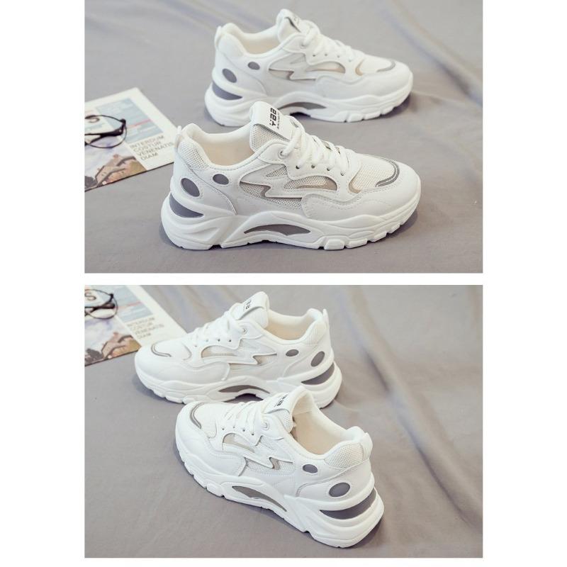 Женская повседневная обувь, обувь с толстой подошвой и тонкой сеткой, дышащая спортивная обувь