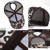 Leopard print rear net tide baseball cap outdoor sports visor curved brim European and American net hat light board ponytail