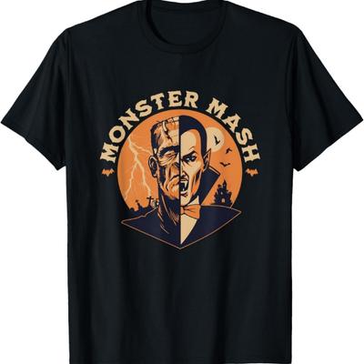 Футболка Monster Mash Франкенштейн Дракула Хэллоуин