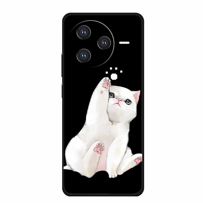Задняя крышка для Xiaomi Poco F7 Pro Чехол F7Pro Funda Черный Силикон Мягкий ТПУ Coque Для Poco F7 Ultra Redmi K80 Pro Чехол Мультяшный