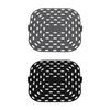 Air Fryer Liner Silicone Baking Pad Square Heat Resistant Air Fryer Accessories Replacement Crisper Plate Non-Stick Air Fryer Grill Pan