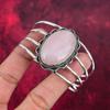 Rose Quartz Handmade Latest Design Jewelry Bangle, 925 Solid Sterling Silver Gemstone Bangle, Gift For Mother