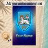 Beach TowelPreston North End Custom Name Text Personalized Soft Towel for Beach Pool Indoor Home Decor Gift