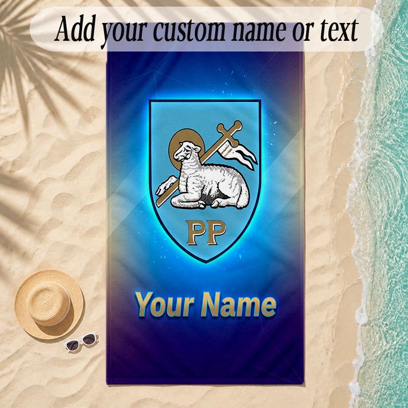 Beach TowelPreston North End Custom Name Text Personalized Soft Towel for Beach Pool Indoor Home Decor Gift