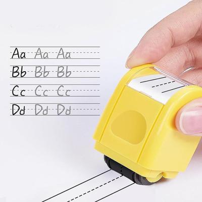 Yousheng Race Track Stamp Self Inking Line Road Stamp Roller Компактный дизайн Портативный штриховой почерк Линии Практика Roller Stamp для детей
