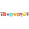 Mexican Day Of The Dead Themed Party Decoration Skull Bride Groom Draw Flag Hollow Colorful Banner Bunting