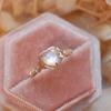 Copper Rinestone Rings Exquisite Vintage Rings Temperament Shining Open Ring  Gifts