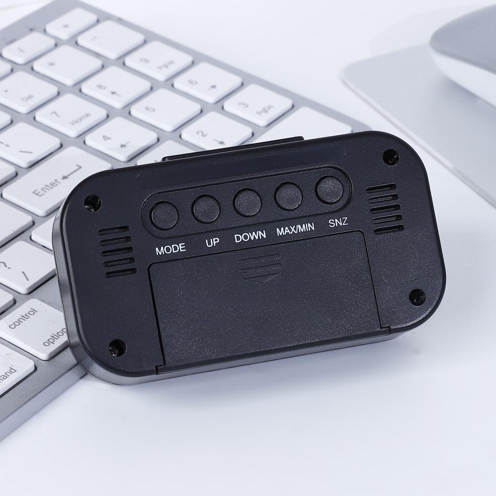 Часы метеостанции с цветным дисплеем, монитором температуры и влажности с подсветкой для детей, подростков, студентов – стол для спальни и общежития