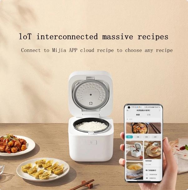 Xiaomi Mijia Smart Rice Cooker Mini 2 Electric Cooking Pot Utensils Multicooker 1.5L for Kitchen Devices Home Appliances