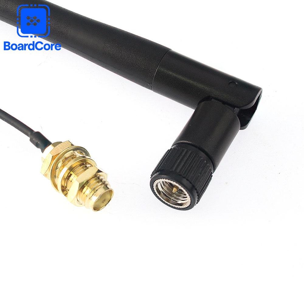 Модуль WiFi 2,4 ГГц IPEX1 к RP SMA гнездо Конвертер Антенна WiFi с усилением 3 дБи SMA штекер Кабель-пигтейл для умного дома DIY