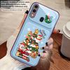 Мультяшная рождественская елка Для Samsung A73 72 71 A70 56 55 54 A53 52 51 50 42 A35 A34 33 32 31 26 25 24 23 22 30 стеклянный чехол для телефона