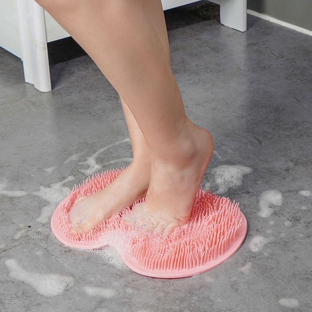 Многоразовый очиститель для ног для душа Присоска Скребок для спины Многофункциональный массажный коврик для ног Для ванны