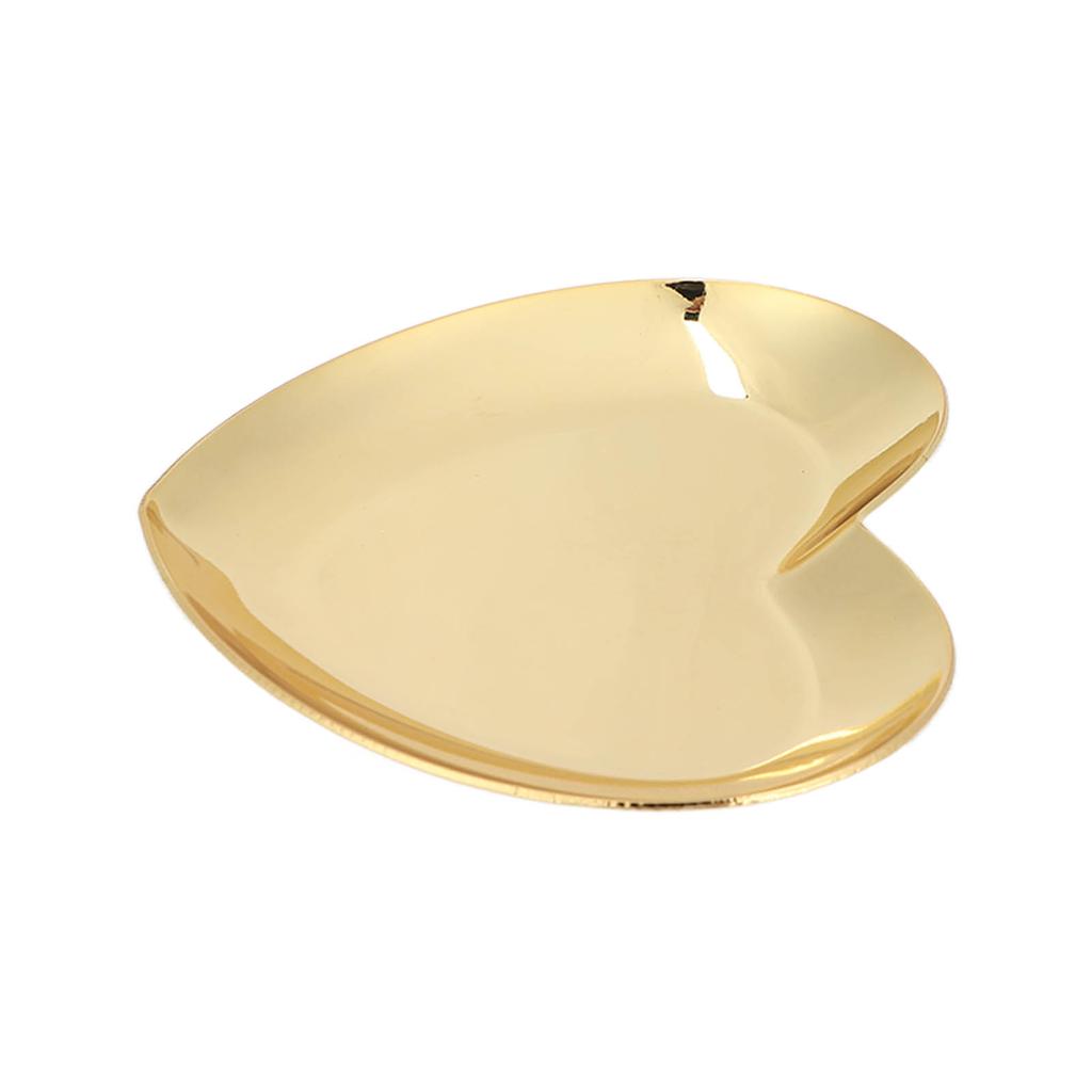 Nail Art Display Board Stainless Steel Heart Shape Cosmetic Makeup Manicure Tips Color Mixing