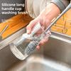Силиконовая щетка для детской бутылочки с длинной ручкой для эффективной очистки, бытовые кухонные принадлежности для мытья стеклянных чашек и бутылок для воды