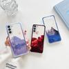 Cloud Snow Mountain Painted Case For Samsung Galaxy S22 Ultra S21 S20 Plus Fe Note 20 10 A53 A52s Transparent Soft Silicone Case