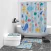 Расписанная вручную цифровая печать на рыбе занавеска для душа занавеска для ванной водонепроницаемая тканевая занавеска для душа
