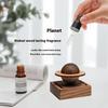 Fragrances Diffuser Walnut Wooden Rotating Planet Design No Electricity Required Essential Oil Aromatherapies Device