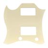 Musiclily Pro 11-Hole Full-Face Guitar Large Pickguard for EPI SG Standard Electric Guitars (Made In China) - 3-Piece Cream